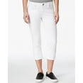 thumbnail image 1 of Indigo Rein Juniors Second Skin Cropped Cuffed Jeans White 7, 1 of 1