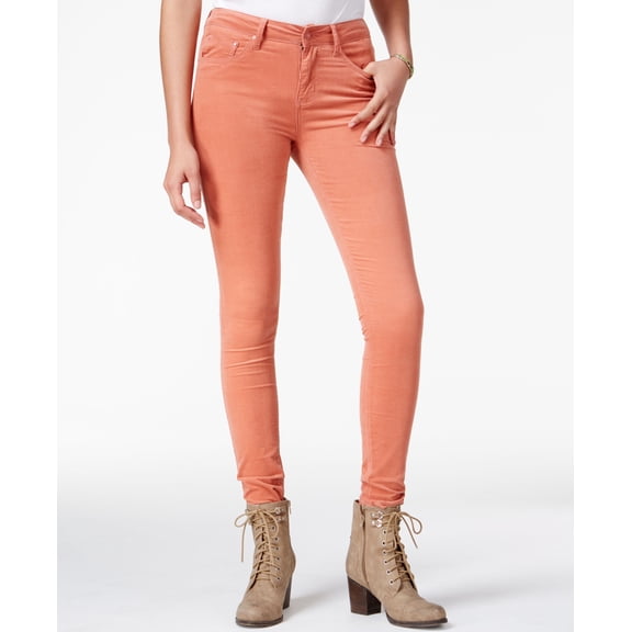 Indigo Rein NEW Pink Women's Size 0X29 Corduroys Skinny Leg Pants