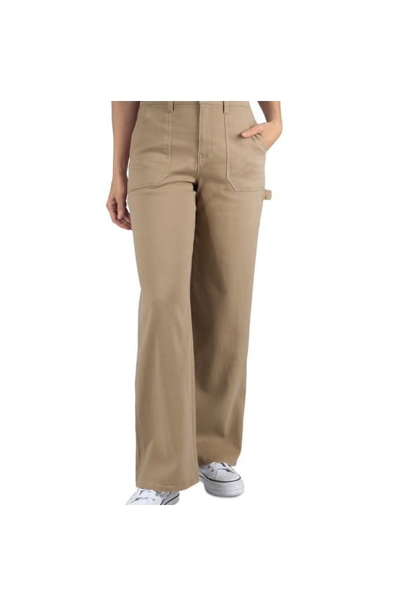 Womens Utility Curvy Fit Jeans, Beige, 3