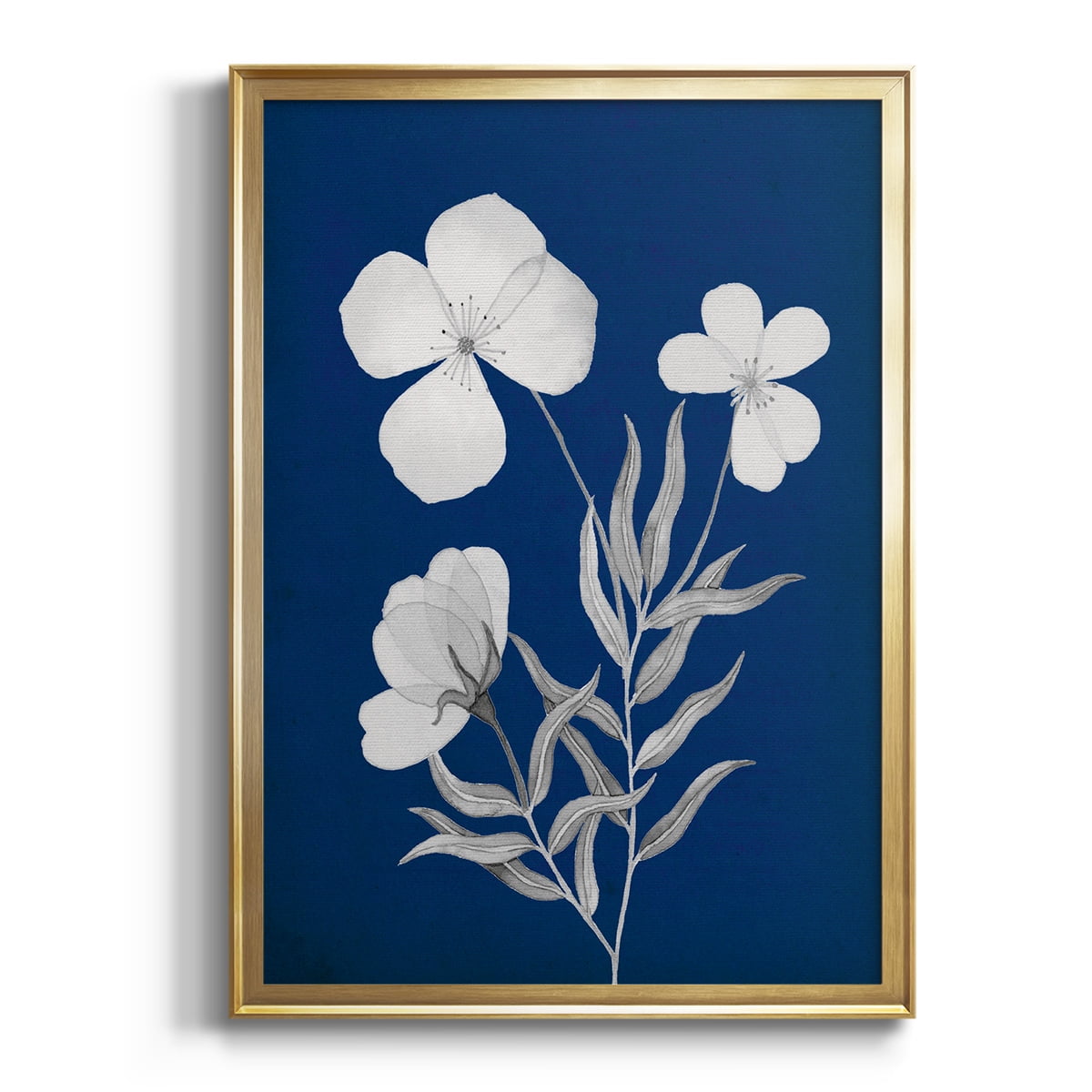 Indigo Sketch I Premium Framed Print - Ready to Hang
