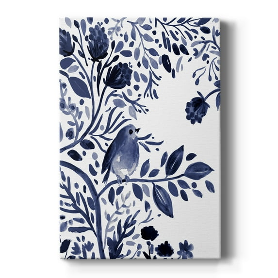 Indigo Song I Premium Gallery Wrapped Canvas - Ready to Hang