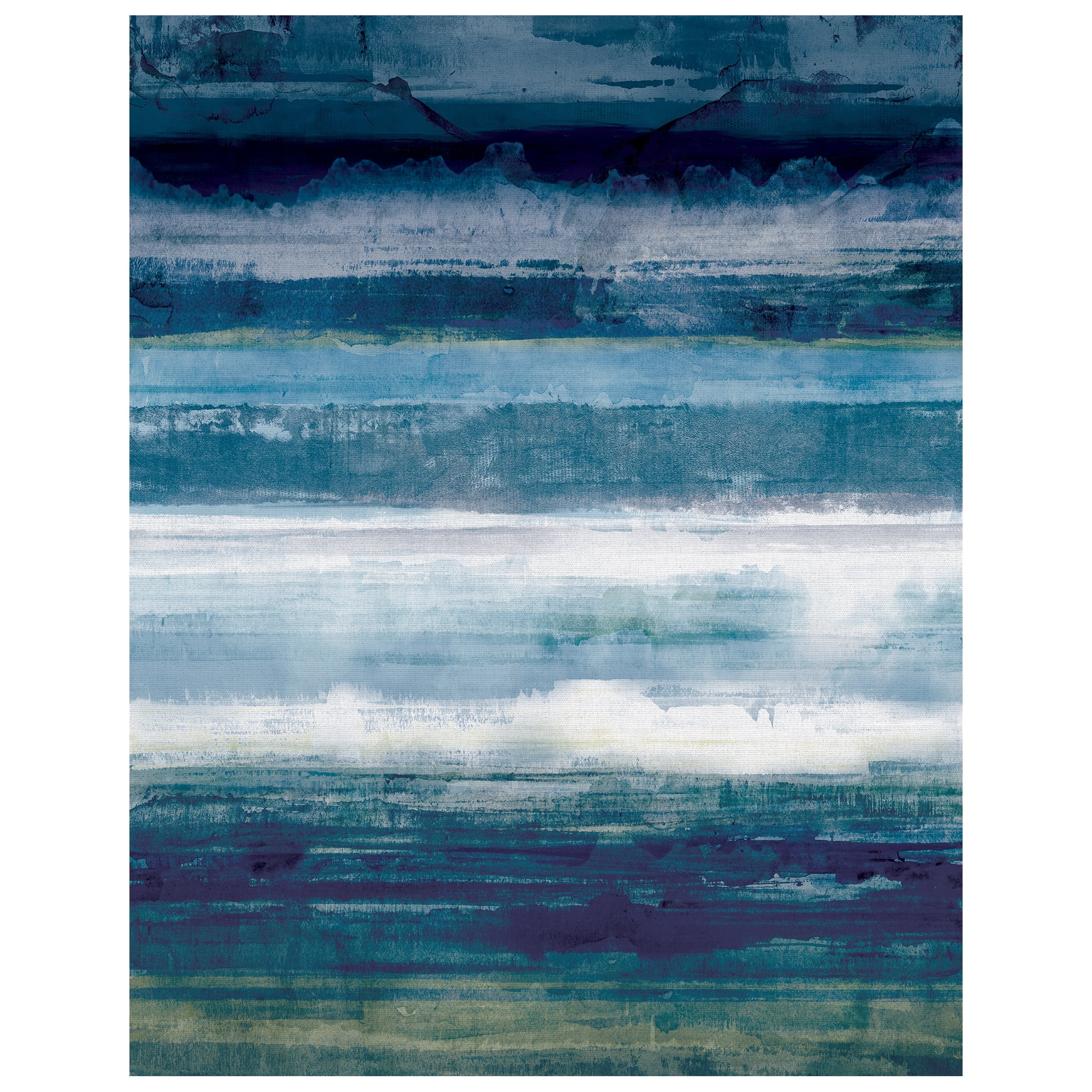 Indigo Stridation Abstract by Willowbrook Art Print