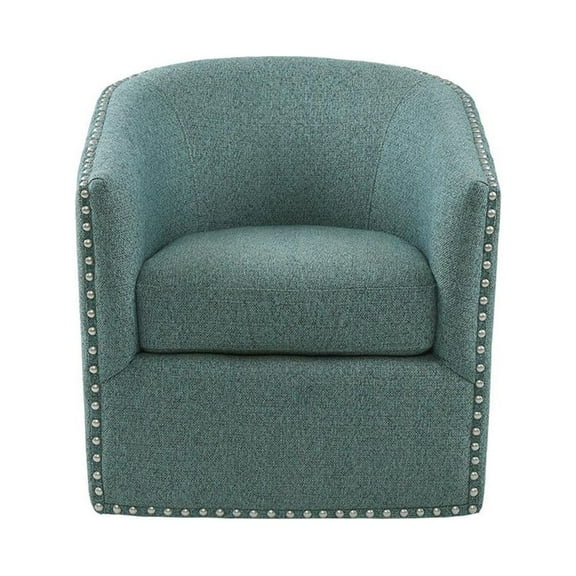 Indigo Teal Swivel Chair, Belen Kox