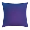 thumbnail image 1 of Indigo Throw Pillow Cushion Cover, Ombre Vivid Colored Image with Purple Pink Seem Shadow Detail Art Print, Decorative Square Accent Pillow Case, 18 X 18 Inches, Dark Blue and Purple, by Ambesonne, 1 of 2