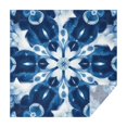 thumbnail image 1 of Indigo Tie Dye Floral Mandala Square Tablecloth,Waterproof Square Table Cover,Wipeable Spillproof Washable Table Cover for Home Kitchen Party Decor 42"X42"(107x107cm), 1 of 6
