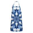 thumbnail image 1 of Indigo Tie Dye Snowflake Apron-Garden Aprons for Women with Pockets-Cotton Linen Waterproof Kitchen Cooking Gardening Aprons Adjustable for Kitchen,Cooking,BBQ and Salon 33x27 Inch, 1 of 7