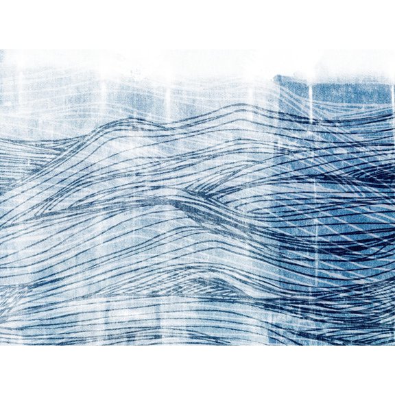 Art.com Indigo Waves I Art Print by Jarman Fagalde, 16" x 12"
