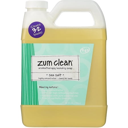 Indigo Wild Zum Clean Laundry Soap, Sea Salt, 32 Fluid Ounce