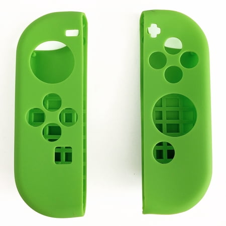 Indigo7 Authorized Nintendo Switch Joy-Con Controller Deluxe Gel Grip Protector Cover - Pair (Green)
