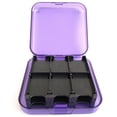 thumbnail image 1 of Indigo7 Authorized for Nintendo Switch Game Card Hard Plastic Storage Carrying Protector Case Holds 24 - Purple, 1 of 2