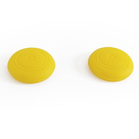 Indigo7 Authorized for Nintendo Switch Thumbstick Grip Caps and Protector Covers for Joy-Con Controller - Small (Yellow)