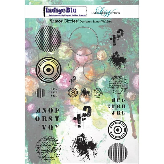 IndigoBlu Cling Mounted Stamp -Limor Circles