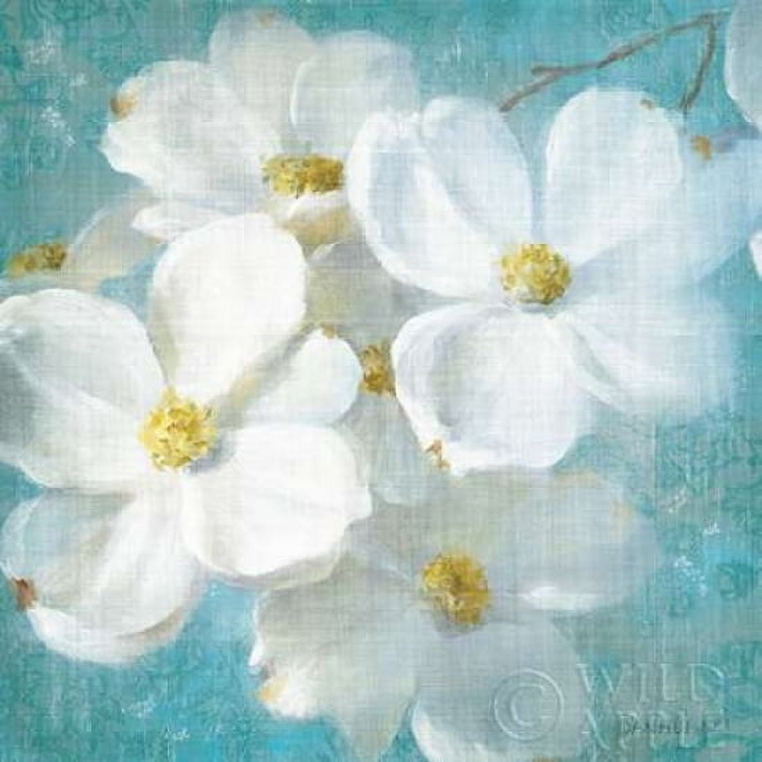 Indiness Blossom Square Vintage II Canvas Art - Danhui Nai (24 x 24)