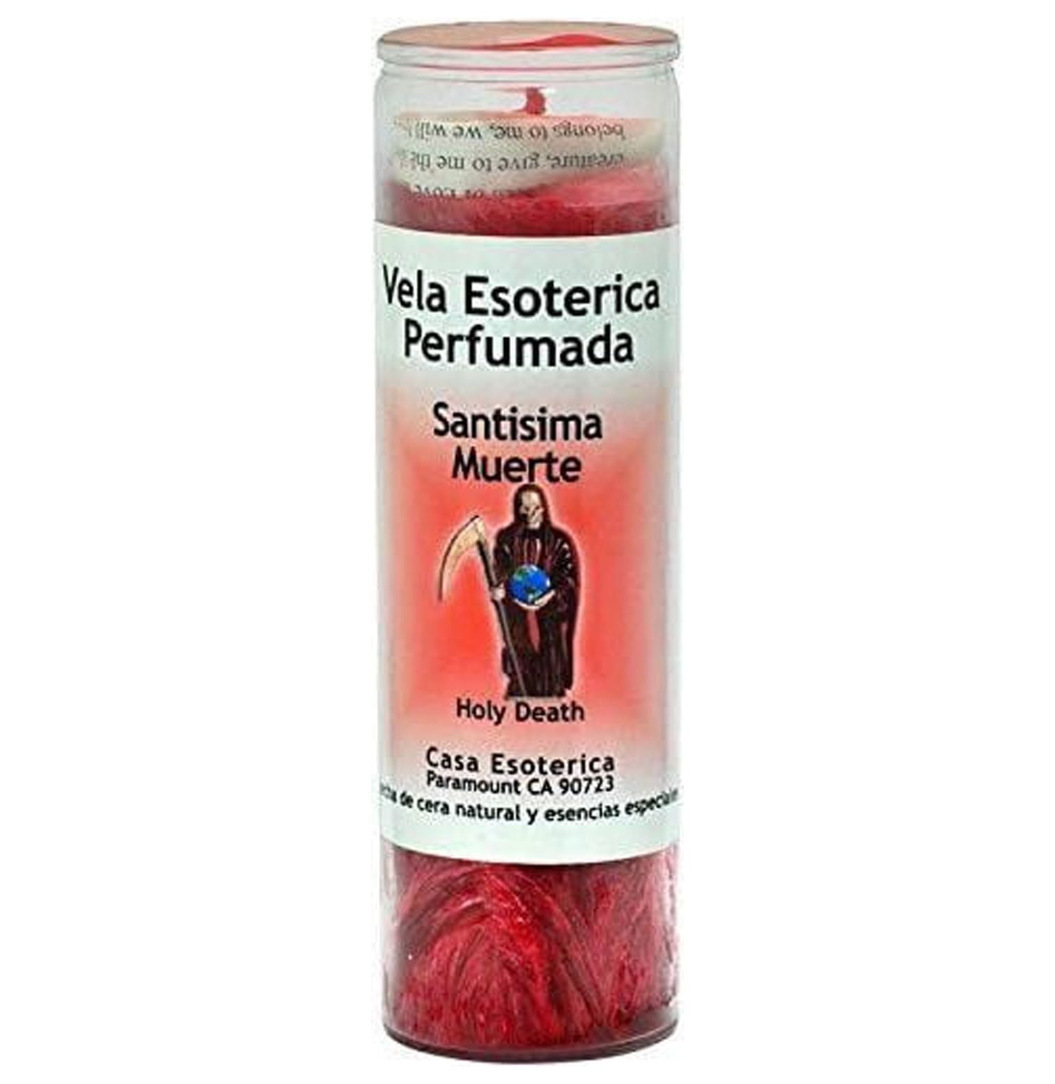 Indio SPRITIUAL Palm Oil CandleHoly Death Red Candle Esoteric Palm