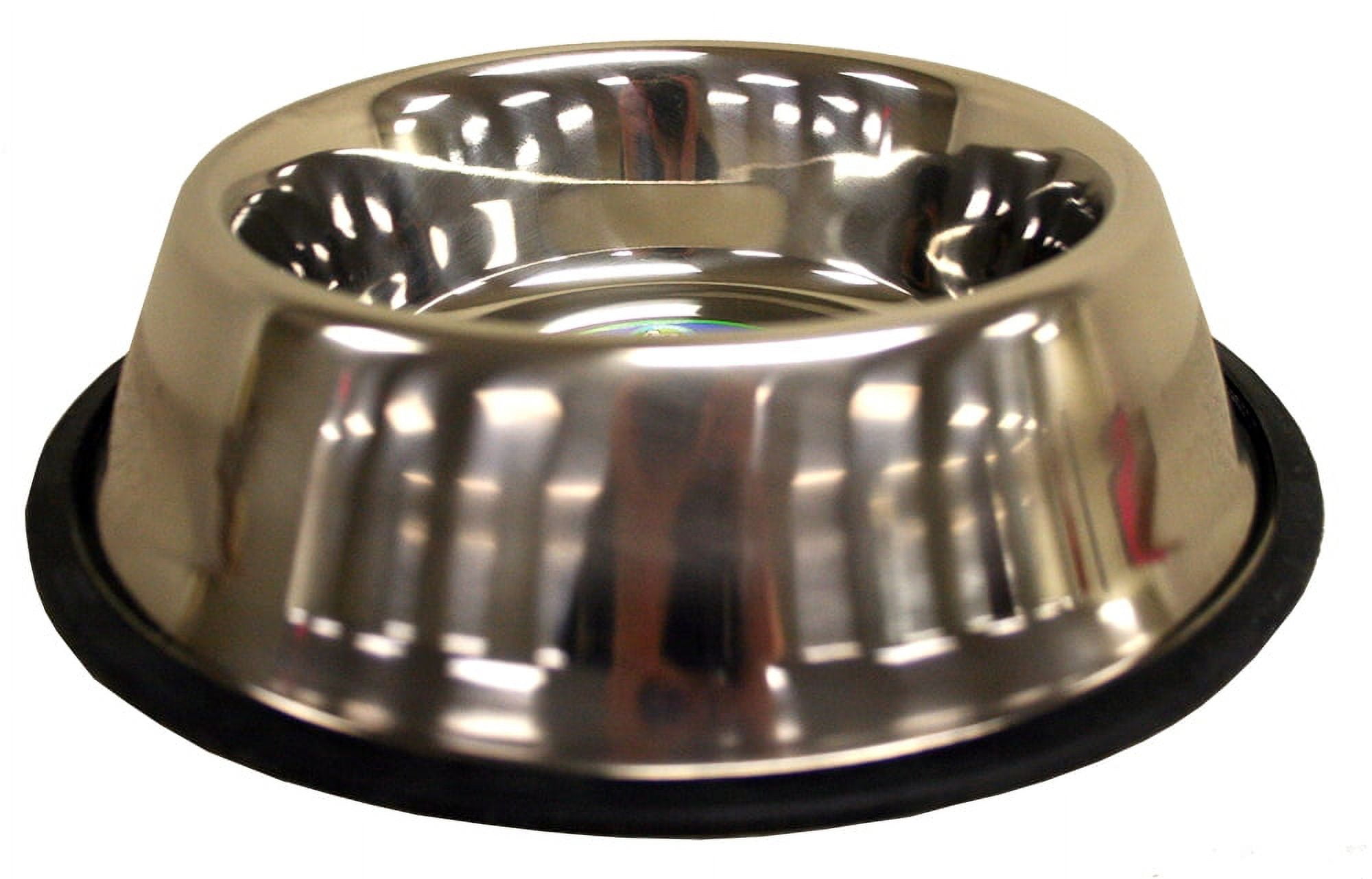 No-Tip Dog Bowl - Blue and White main image 1