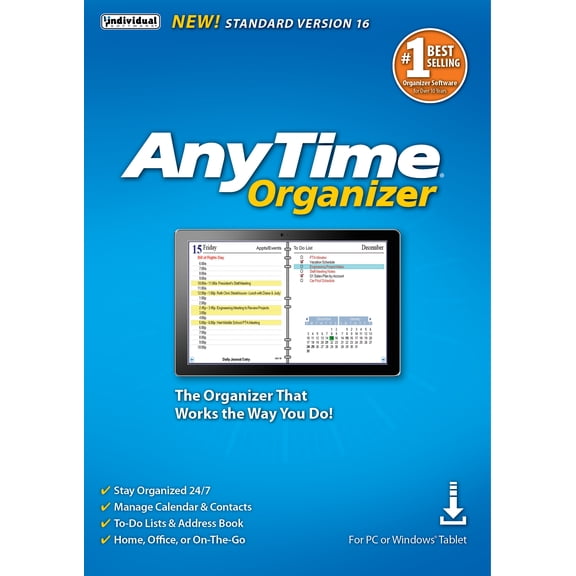 Individual AnyTime Organizer Standard 16 (Email Delivery)