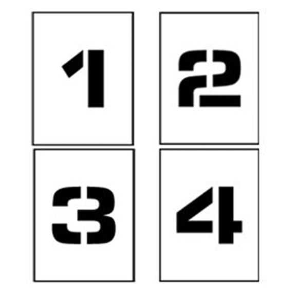 Individual Character Stencil 12 in. - Number Set 0-9