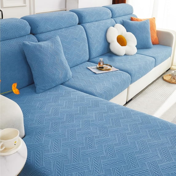 Individual Couch Cushion Covers, Stretch Sofa/Couch Seat Cushion Covers, Magic Sofa Covers Washable, Dog Couch Cushion Covers for Sofa with Elastic Bottom