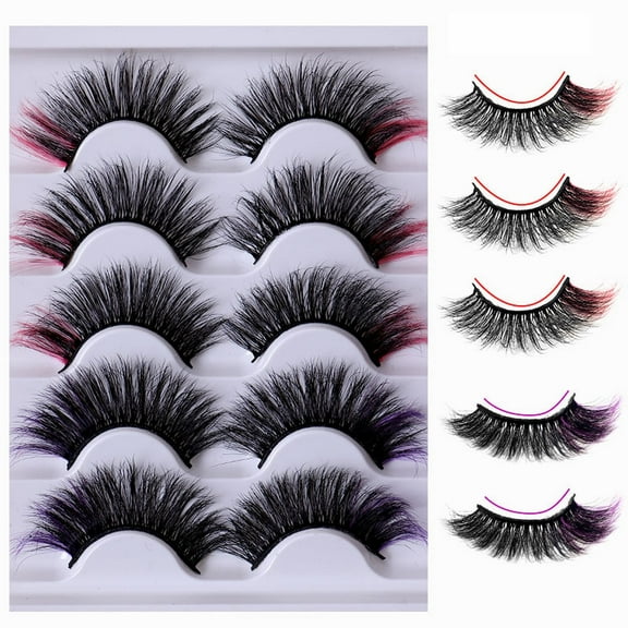 Individual Eyelash Extensions Reusable Adhesive Eyelashes Eye Extension Bottom Lashes Clusters Extensions 5 Pairs Of Imitation False Eyelashes Thick Eyelashes 3d False Eyelashes