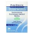 Individual Flushable Moist Wipes 6 boxes of 24 (144 SingleUsePackets