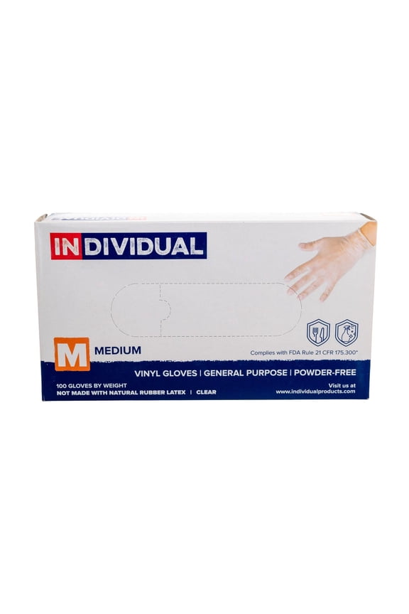 Individual Gloves Vinyl Blend Disposabl Gloves