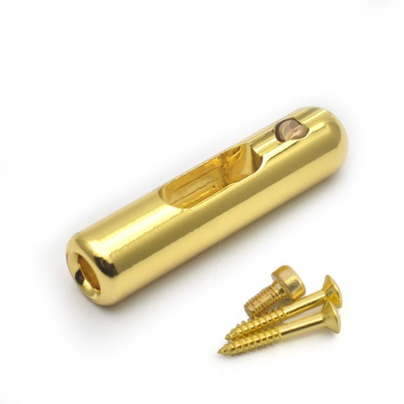 Individual Guitar Tube Bridge 41.5x8.5mm in Black/Golden/Silver Color Option Metal Bridge for Enhanced Sound Clarities