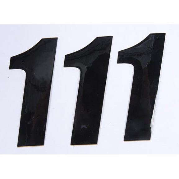 Individual Numbers 4in. - No.1 - Black