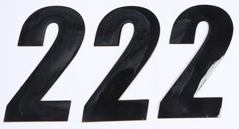 Individual Numbers 4in. - No.2 - Black