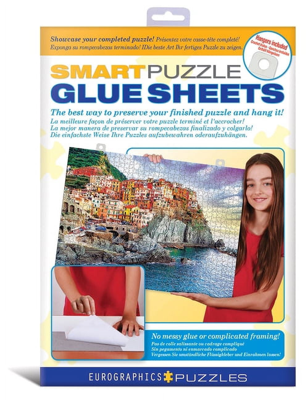 16 Sheets Puzzle Saver, Preserve 4 X 1000 Jigsaw Puzzle Glue Sheets Peel  and Stick Puzzle Saver Puzz…See more 16 Sheets Puzzle Saver, Preserve 4 X