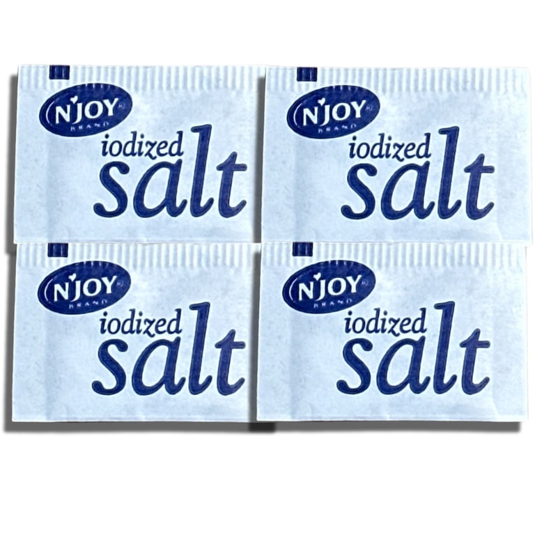 Salty Ernie Individual Salt Packets, Iodized Table Salt, 0.6g Each