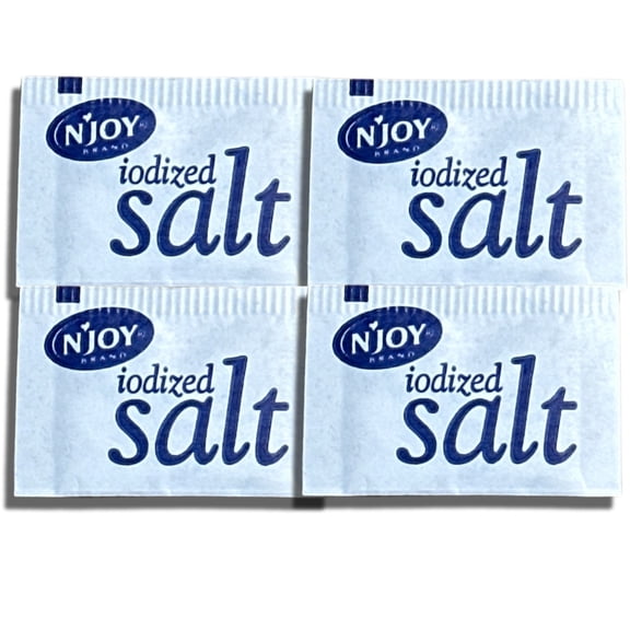 Individual Salt Packets by Salty Ernie, Iodized Table Salt, 0.6 grams | 200 Packets