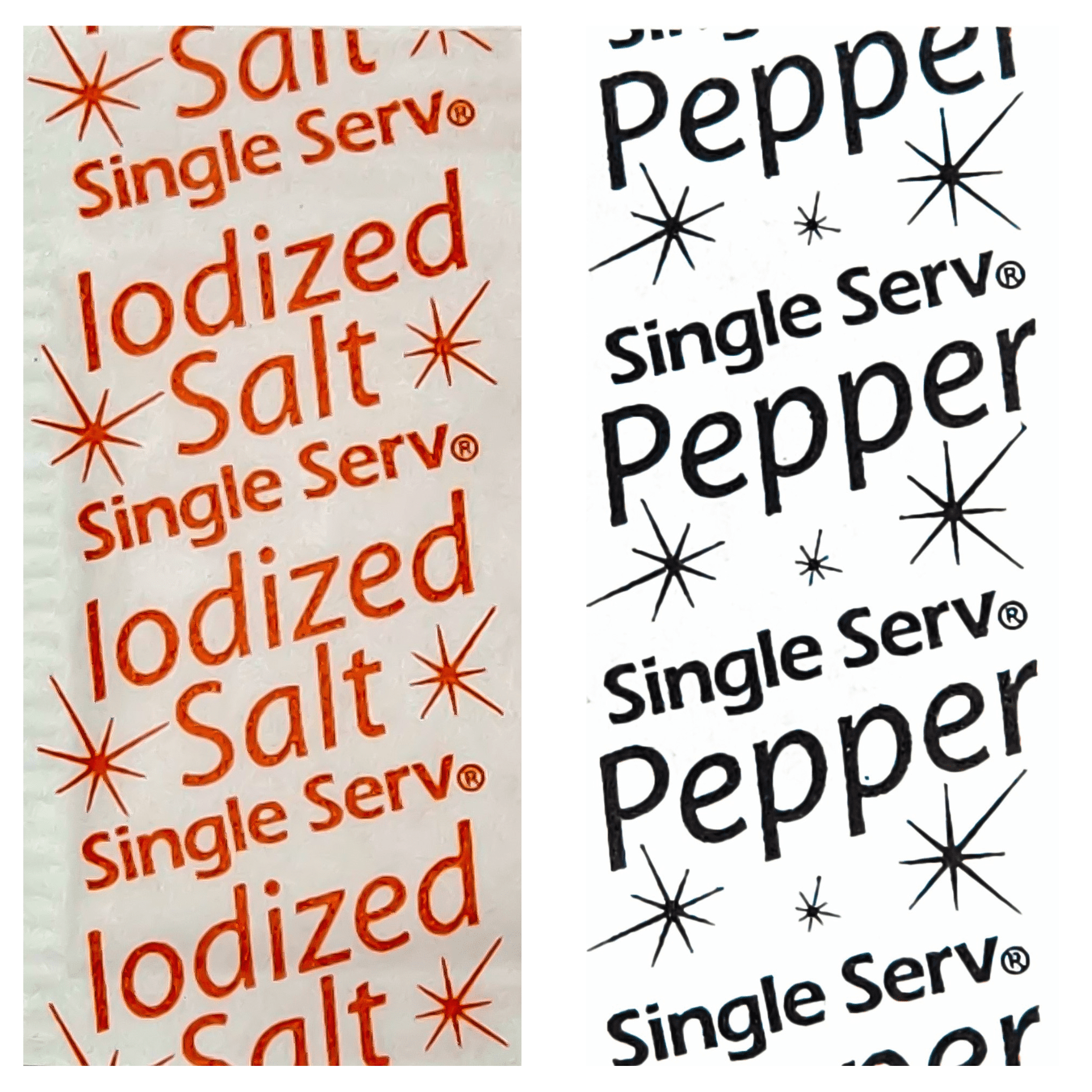 Individual Salt and Pepper Packets 200 of Each Great for Picnics