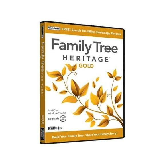 Individual Software  Family Tree Heritage Gold 16 PC Software