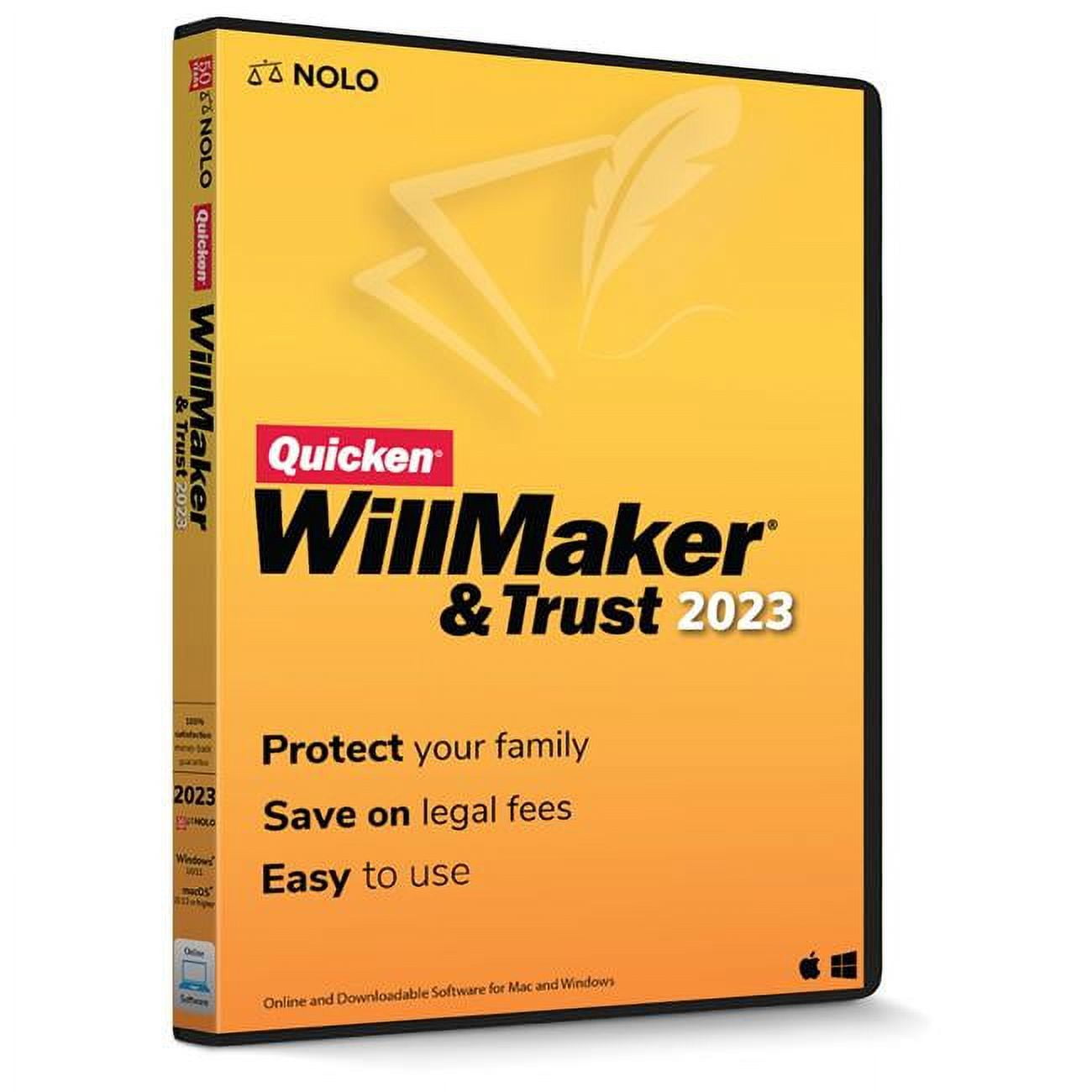 Individual Software Quicken WillMaker & Trust 2023 Financial Planning