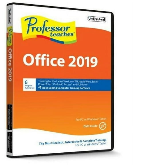 Individual Software  Professor Teaches Office 2019 - Thin DVD Case