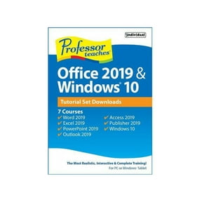 Individual Software Professor Teaches Office 2019 & Windows 10