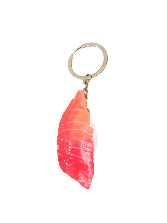 Individualized Inspired Key Accessory Realistic Sushi Design for Keys Bags Phones Japanese Theme PVC