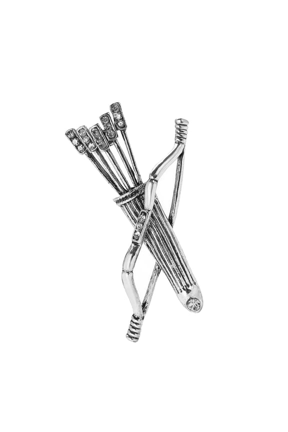 Individualized Retro Arrows Quiver Brooch For Men Alloy Pin Expressing Individuality Ideal Gifts For Various Occasions