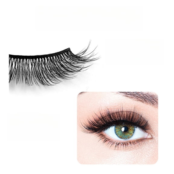 Individually Packaged Pre-Blanched Curly Natural Thick Eyelashes, 5 Pairs