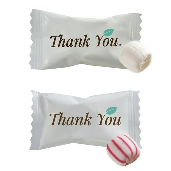 Individually Wrapped Buttermints + Soft Peppermints candy, Thank you, Gluten-Free l Pack of 200