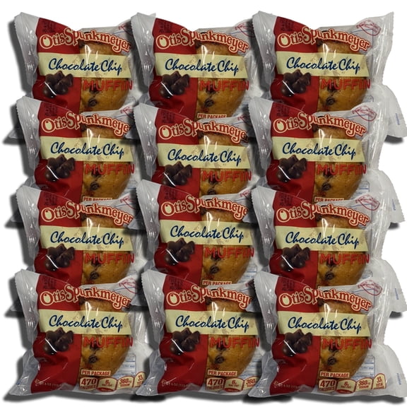 Individually Wrapped Chocolate Chip Muffins by Otis Spunkmeyer | 4 Ounce | Pack of 12