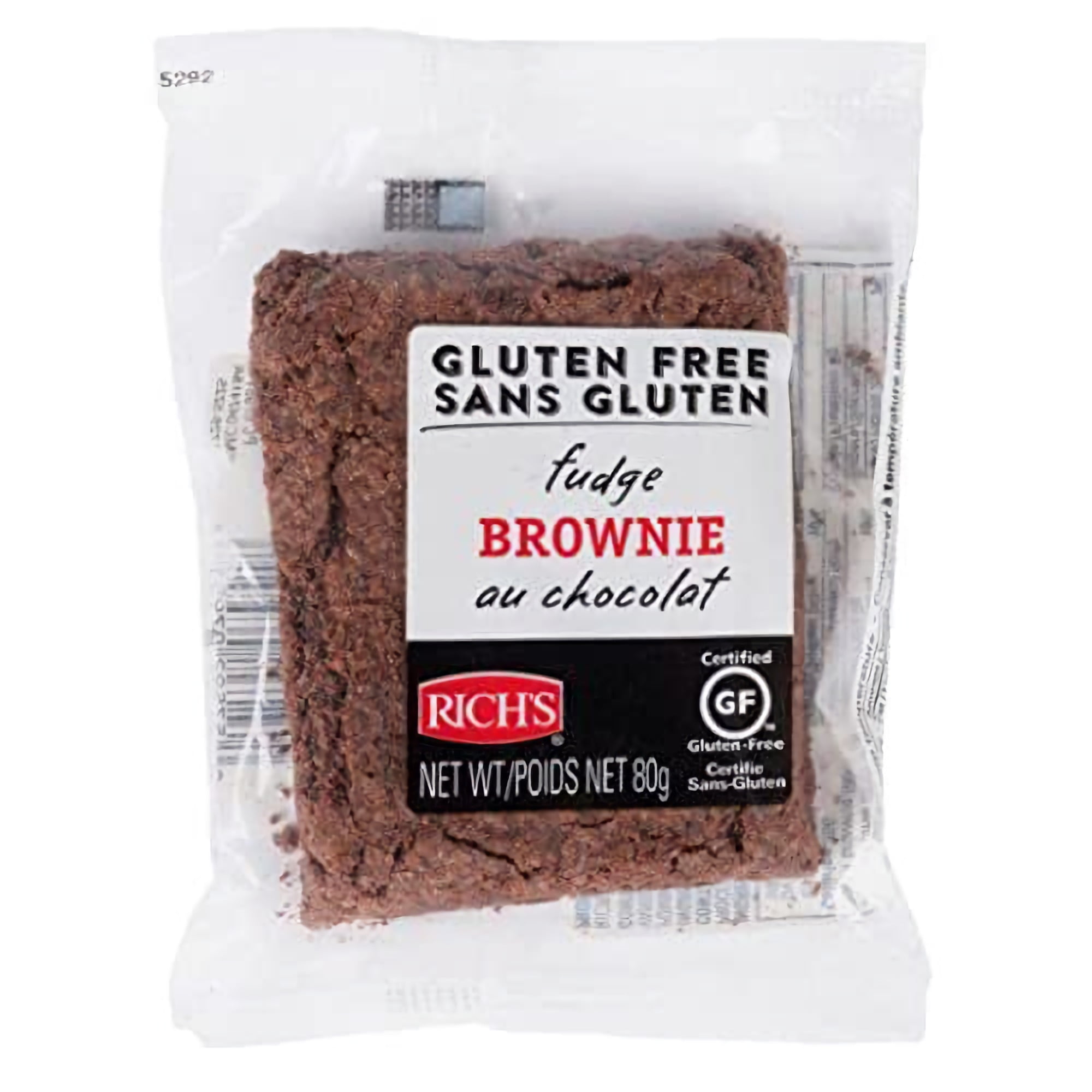 Individually Wrapped Gluten Free Fudge Brownie by Rich's | 2.82 Oz | Pack of 12