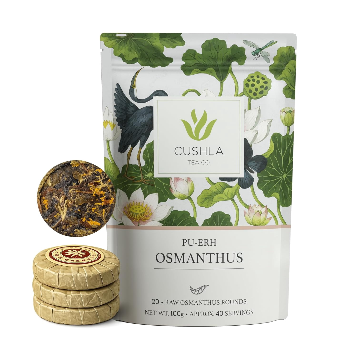 Individually Wrapped Pu-Erh Osmanthus Tea Coins - Premium Raw Pu’er ...
