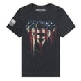 thumbnail image 1 of Indivisible Official Superman US Flag Paint Drip Men's Classic Ring-Spun T-Shirt, Black Ink Heather, Medium, 1 of 6