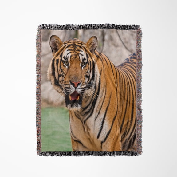 Indochinese Tiger, Thailand, Woven Blanket