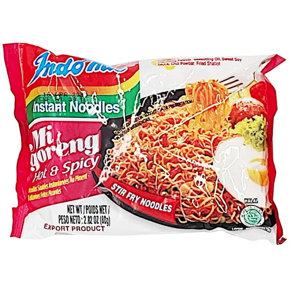 Indomie Hot Fried Noodles Pack of 15
