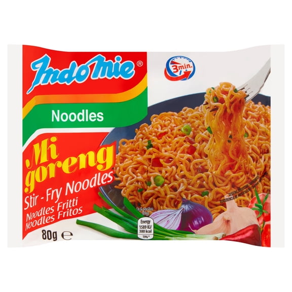 Indomie Mi Goreng Stir-Fry Noodles 80g, Imported from Britain