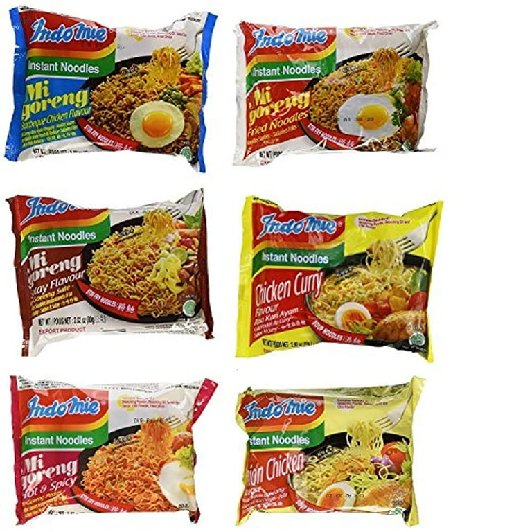 Indomie Noodles Variety Pack, 6 Flavors, 5 pieces per flavor Indomie Noodles Variety Pack, 6 Flavors, 5 pieces per flavor