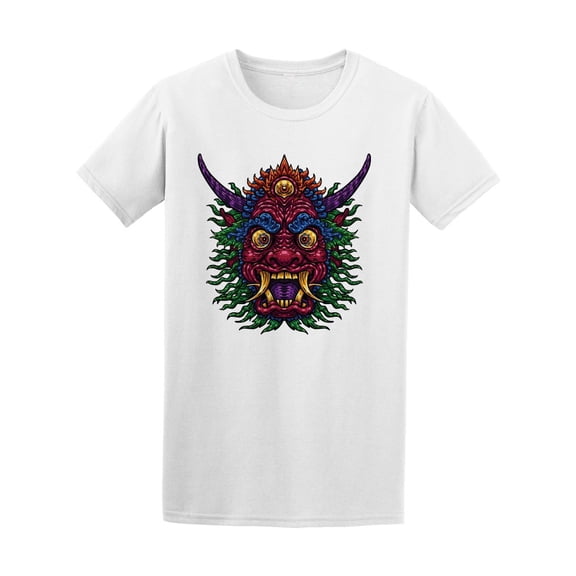 Indonesia Bali Mythological Mask T-Shirt Men -Image by Shutterstock, Male Small