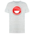 thumbnail image 1 of Indonesia Flag Sticker Tee Men's -Image by Shutterstock, 1 of 1